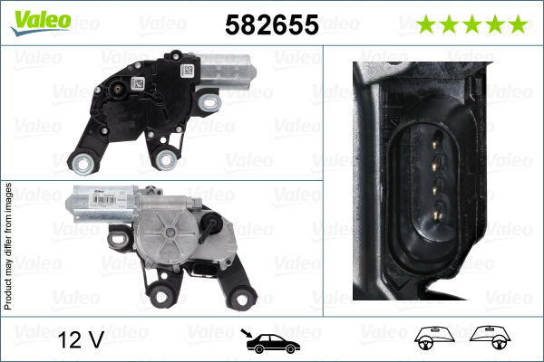 Wiper Motor - 582655 VALEO